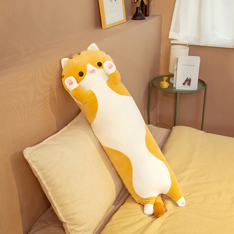 Cute pillow long pillow plush toy Kids dealsniper-net Little brown cat 120cm