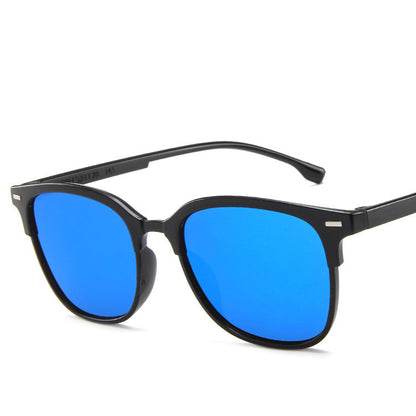 Temperament Simple Retro Couple Square Wild Glasses Men DealSniper.net Blue mercury 18007