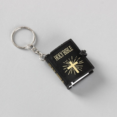 Mini HOLY Bible Keychain Religious Christian Jesus Keyring