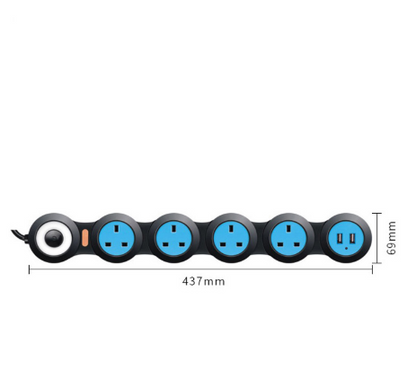 British standard 345-bit USB charging plug-in wiring board British standard creative rotating tow board 13A British deformation socket Electronic dealsniper-net