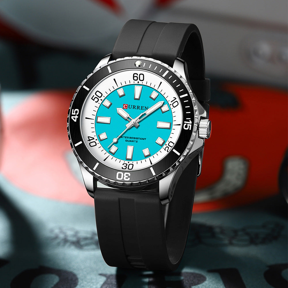 Men's Sports Tape Large Dial Simple Quartz Watch Jewelry DealSniper.net