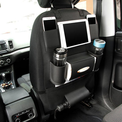 HQ Leather Car Seat Organizers Vehicle DealSniper.net Black