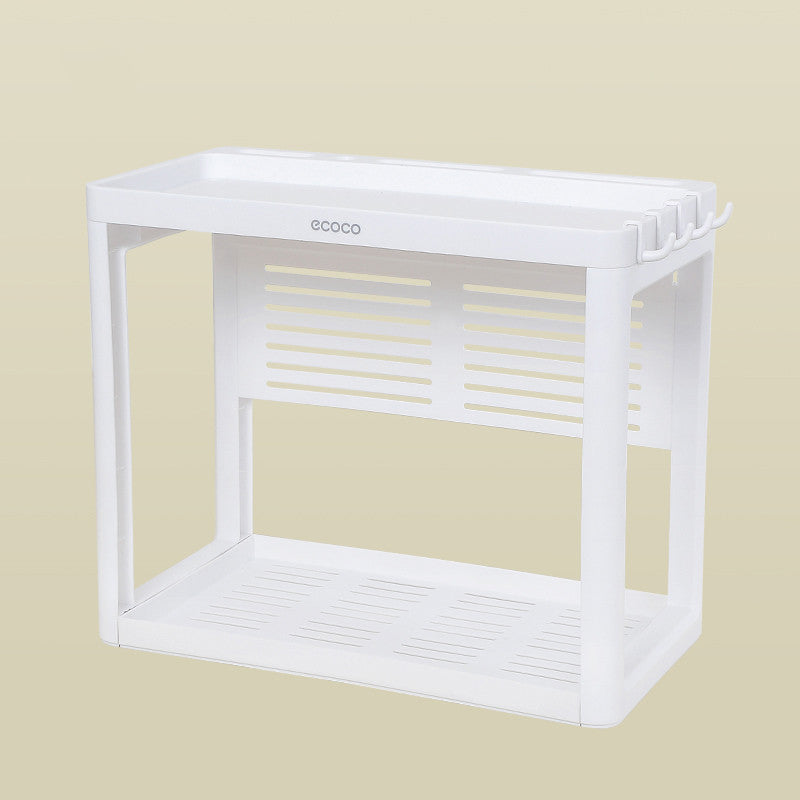 Double-layer kitchen shelf knife rack storage box Kitchen DealSniper.net Standard