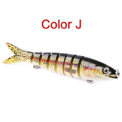 Pike Fishing Lures Artificial Multi Jointed Sections Hard Bait