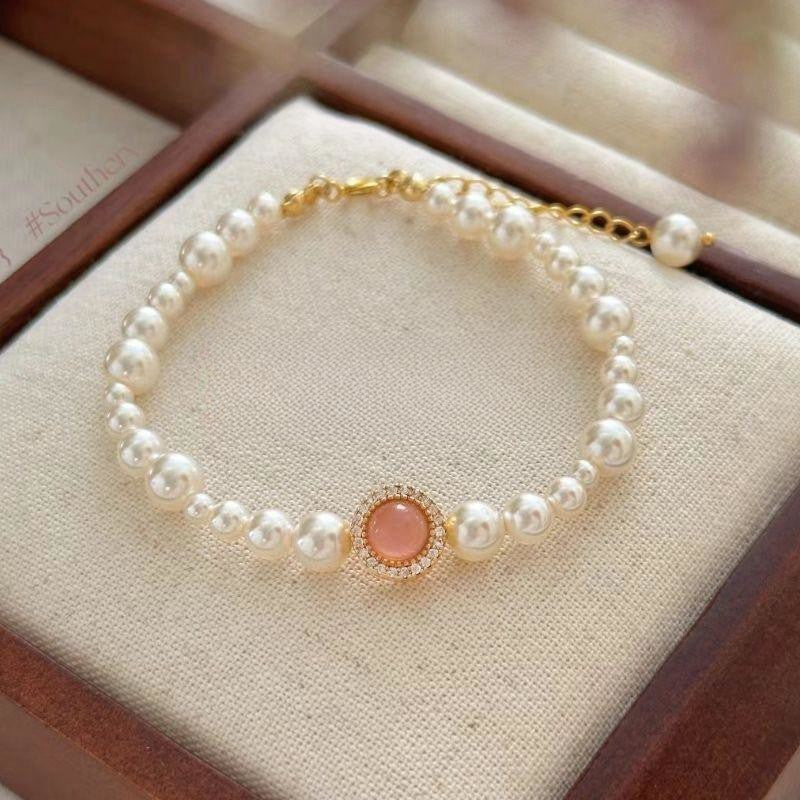 Pearl Clover Bracelet Exquisite Bracelet Jewelry dealsniper-net 6729color