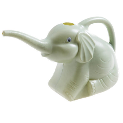 Baby elephant watering flowers Garden DealSniper.net Green