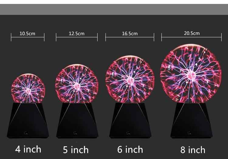 Plasma ball lightning ball electronic magic light electrostatic induction ball House DealSniper.net 6inch