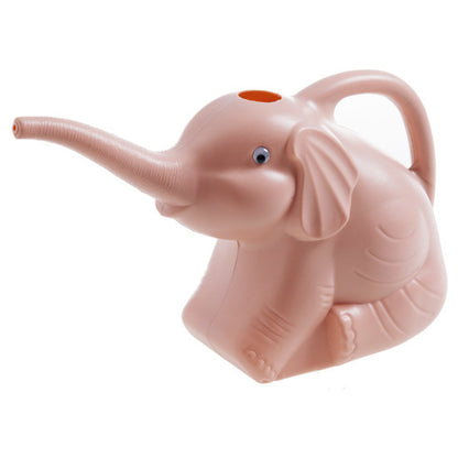 Baby elephant watering flowers Garden DealSniper.net Pink