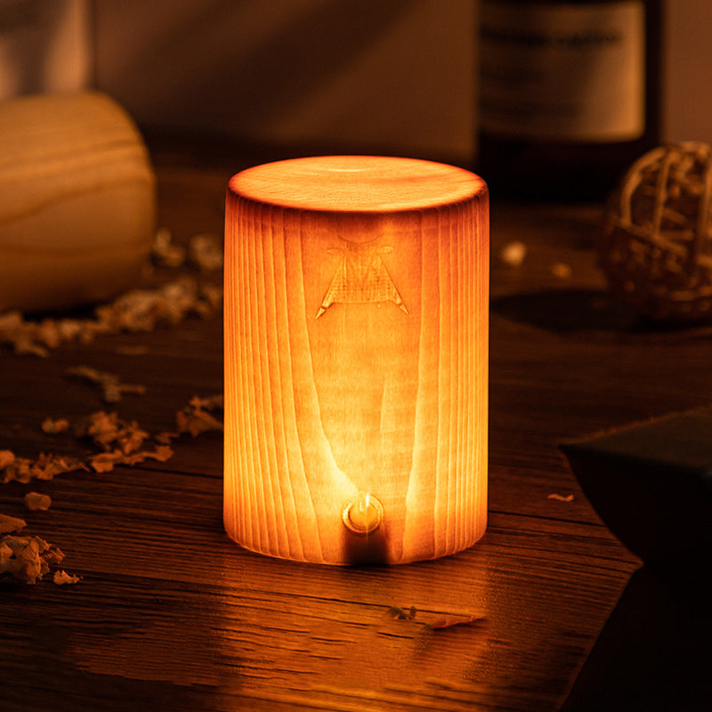 Retro Personality Creative Atmosphere Lamp Picnic Home Decor Gym From House Cylindrical plugin USB