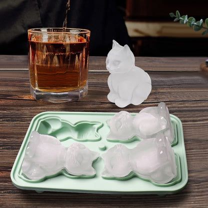 Cat Ice Tray Silicone Mold Household Kitchen dealsniper-net