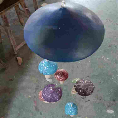 Mushroom Wind Chimes Colorful Handmade Resin Art Decoration Home Decor DealSniper.net