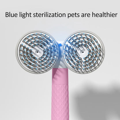 Pet Cat Brush Dog Slicker Brush Double-headed Negative Ion One-button Self Cleaning Dog Cat Hair Removal Pets Products Pets dealsniper-net