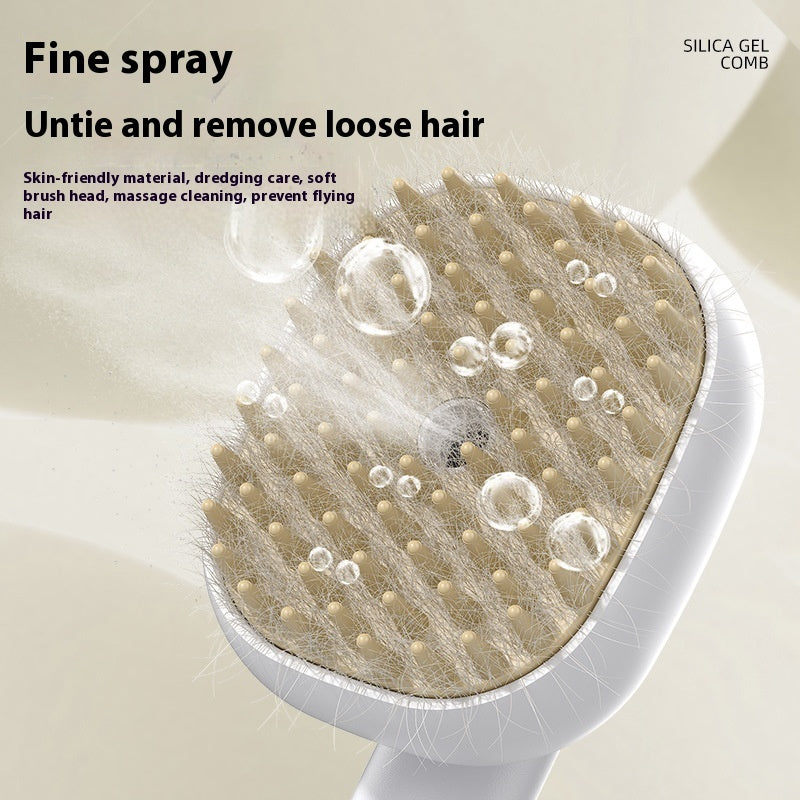 Pets Cat Dog Soft Teeth Electric Massage Spray Comb Pets Gym From House