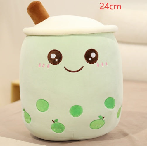 Cute Fruit Drink Plush Stuffed Soft Toy Pillow Cushion Kids dealsniper-net Green 24CM