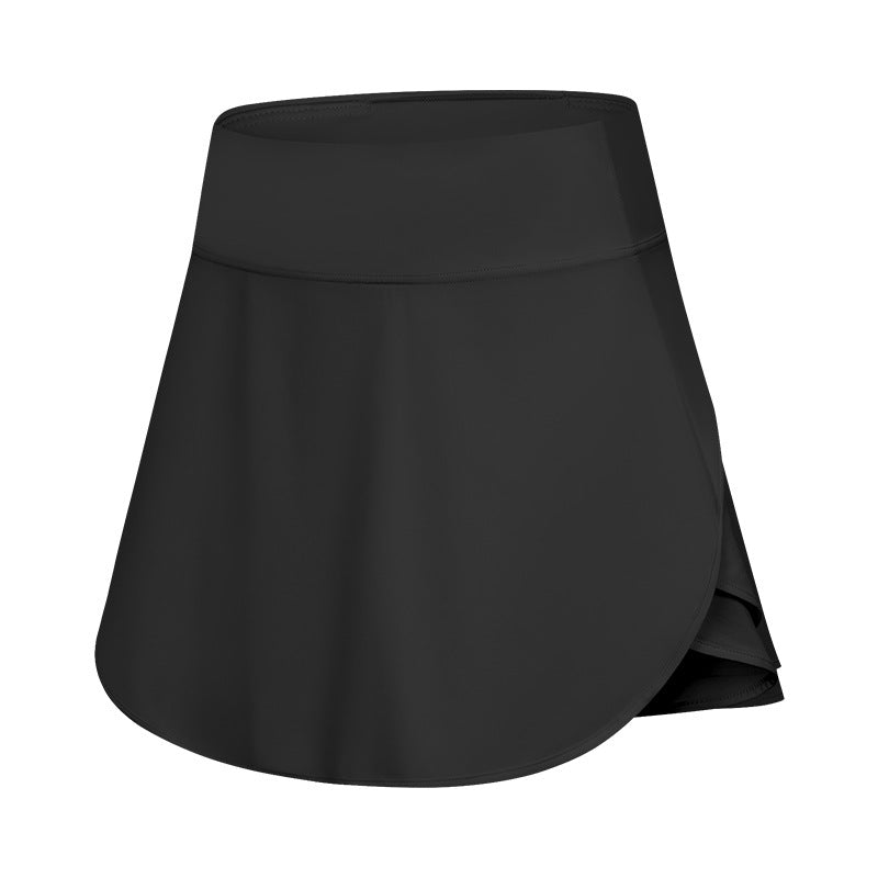 Sports And Leisure Cool Feeling Fake Two-piece Tennis Skirt Built-in Pocket Pantskirt