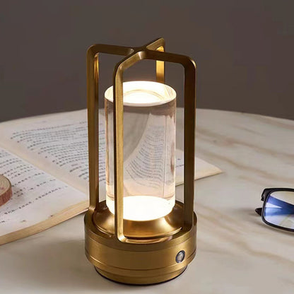 Removable USB Rechargeable Touch Bar Modern Table Lamp House BlenderJuice.com CJ Gold Key