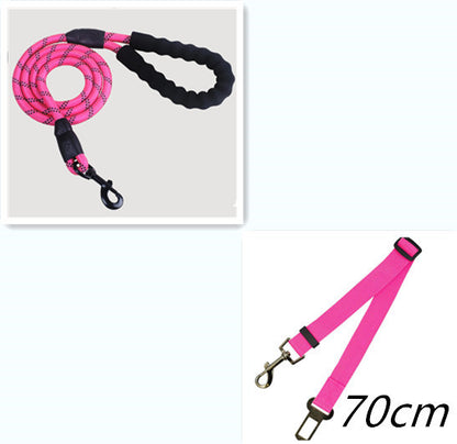 Reflective Dog Leash Nylon Pet Dog Leash Rope