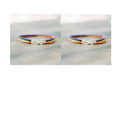 Pride bracelet Rainbow rope braided bracelet Jewelry dealsniper-net 2pcs