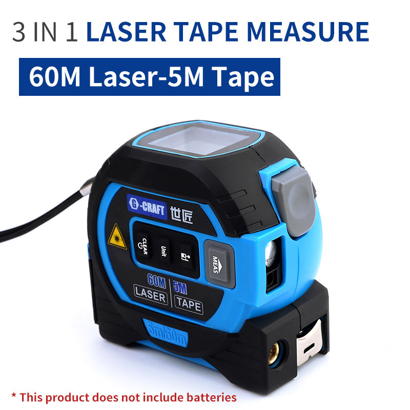 3 In 1 Laser Tape Measure Rangefinder 5m Tape Ruler