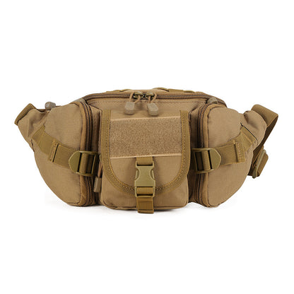 Outdoor military fan tactical belt bag Men dealsniper-net Brown