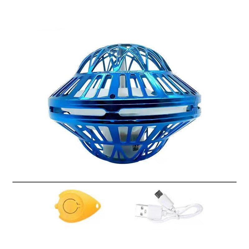 Children's Fall-resistant Gyroscopic Flying Machine Toys Kids dealsniper-net Blue Flat Ball USB