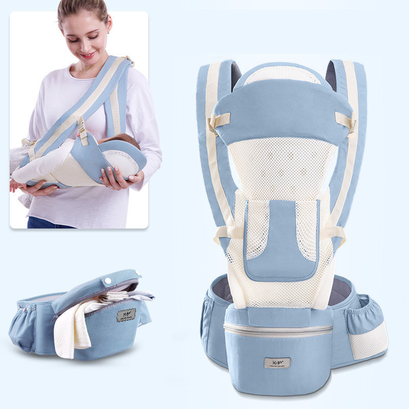 Ergonomic Baby Carrier Infant Baby Hipseat Carrier Kids dealsniper-net Breathable Green