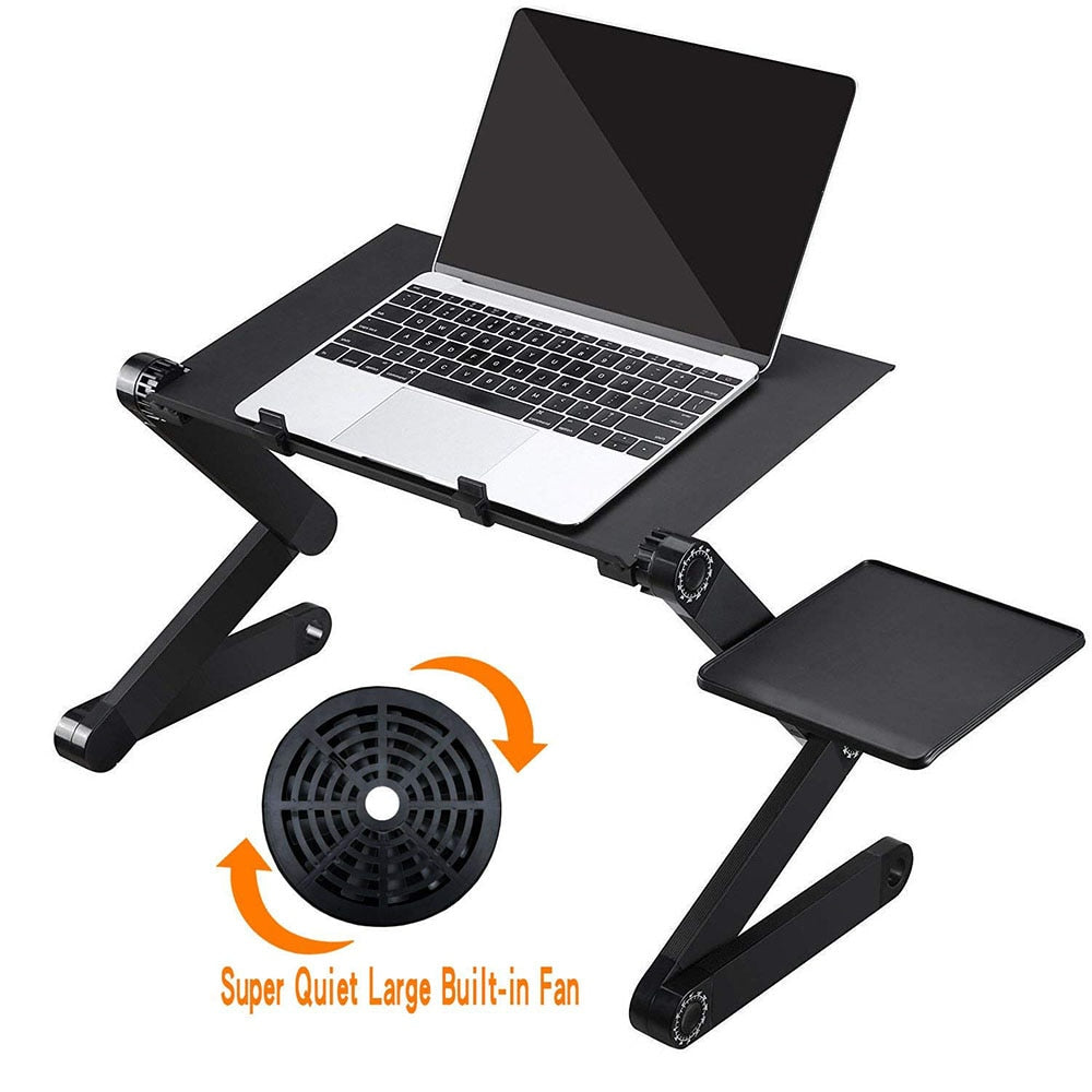 Laptop-Table-Stand Desk Mouse-Pad Notebook Electronics dealsniper-net Black