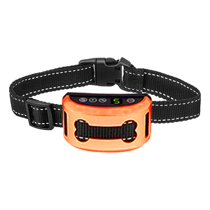 Intelligent Induction Electric Shock Vibration Rechargeable Dog Training Collar Pets Gym From House Orange Bone