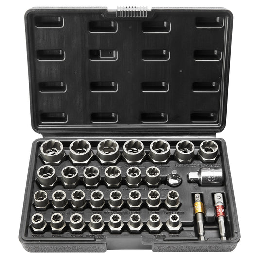 VEVOR Bolt Extractor Set 29-Piece Bolt And Nut Remover Set Tools dealsniper-net Default