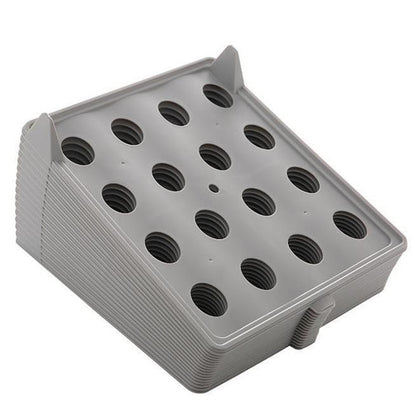 Multifunctional Durable Plastic Laundry Storage Fold Board House DealSniper.net Gray 10 pcs