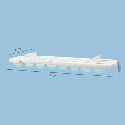 Ice Cube Tray With Storage Box Quick Demould Ice Cube Moulds Deals DealSniper.net Blue Upholstered