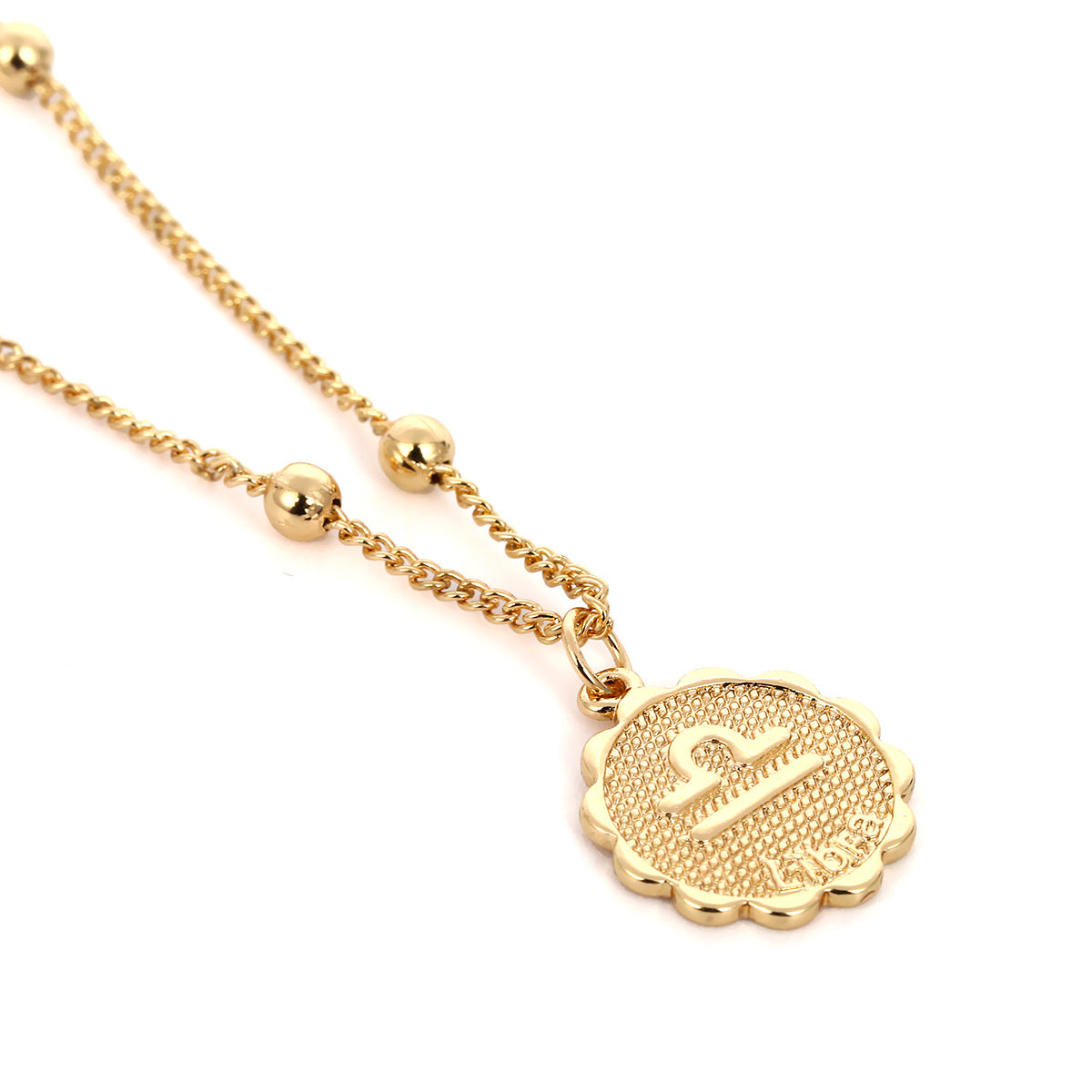 Constellation necklace Jewelry dealsniper-net Gold Libra