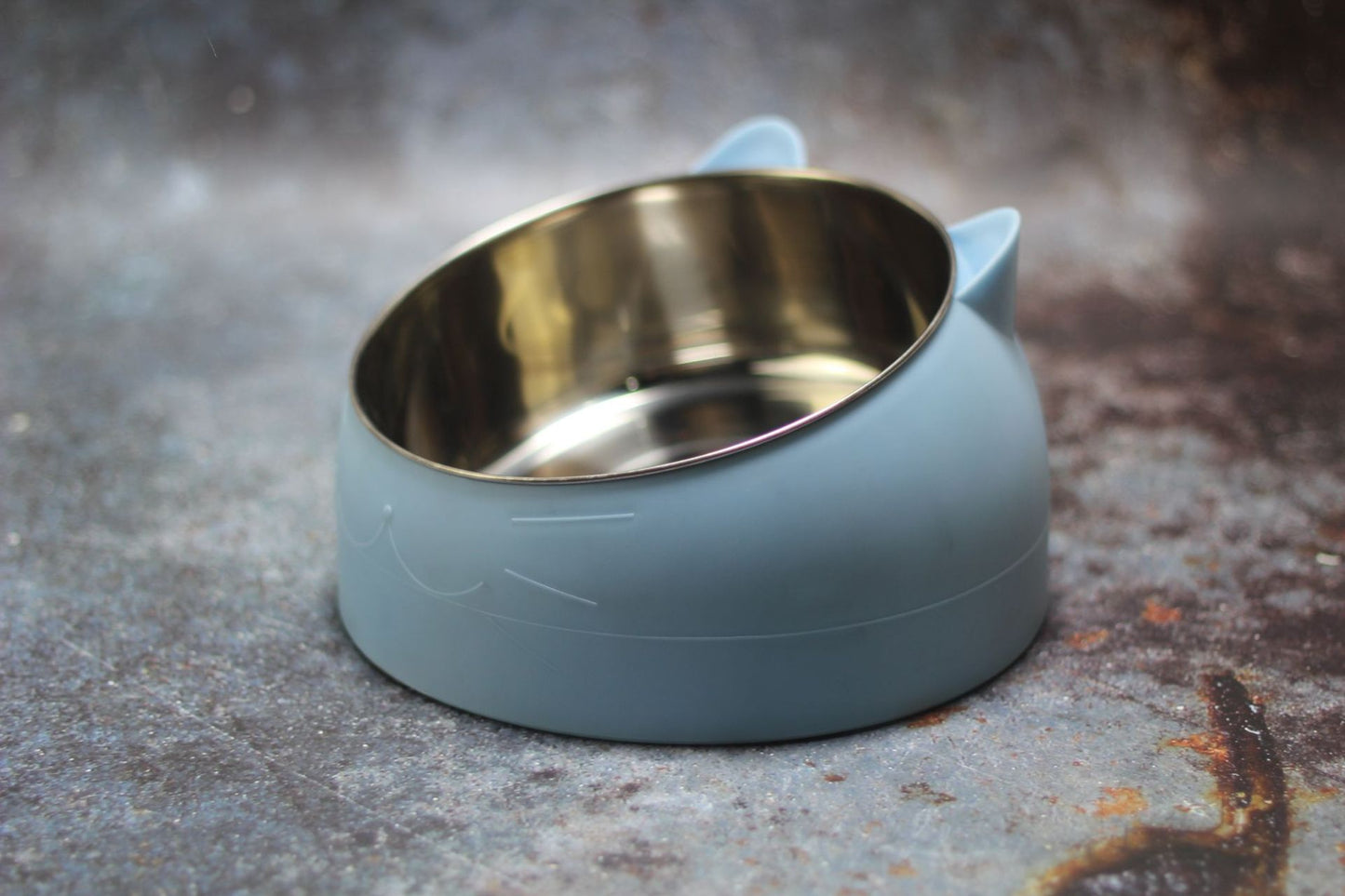 Protective Cervical Cat Bowl Oblique Mouth Pet Bowl Pets DealSniper.net Blue L