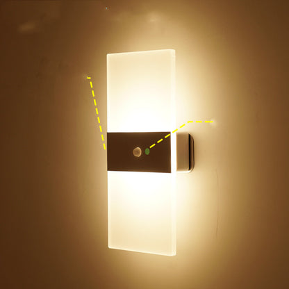 Magnetic Rechargeable Wall Lamp Simple Lamp Home Decor dealsniper-net White B Warm light