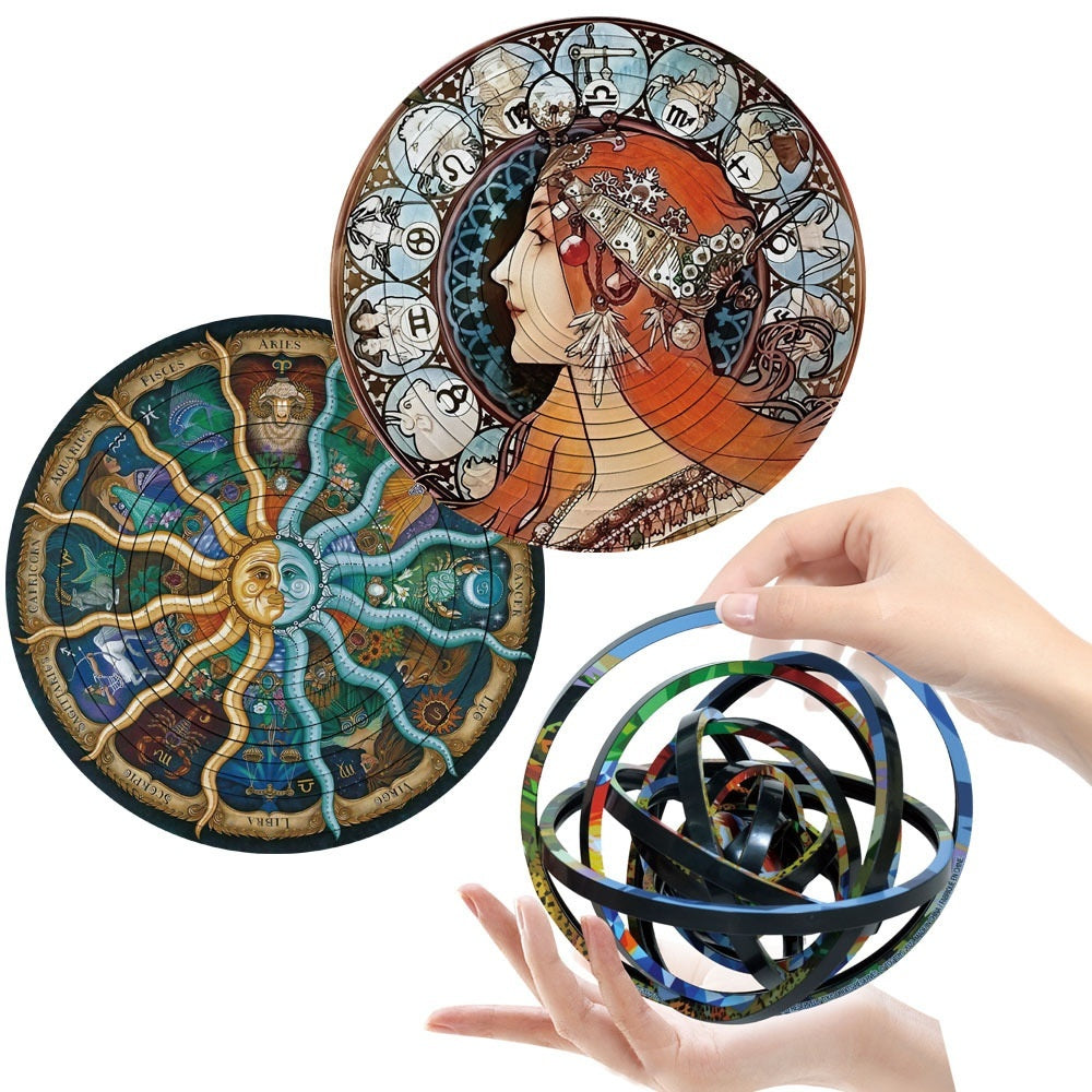 Rotating Puzzle Decompression 3D Educational Toys Kids DealSniper.net