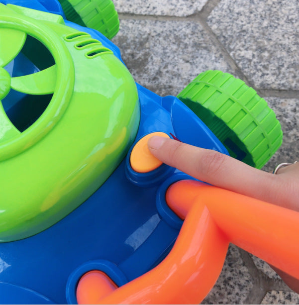 Plastic Hand Push Bubble Machine Electric Blowing Bubble Kids Gym From House