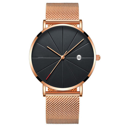 Simple calendar watch male creative waterproof quartz watch Jewelry DealSniper.net 5style