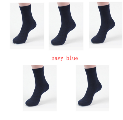 Socks men's new bamboo fiber men's socks Men dealsniper-net 5Navy Blue