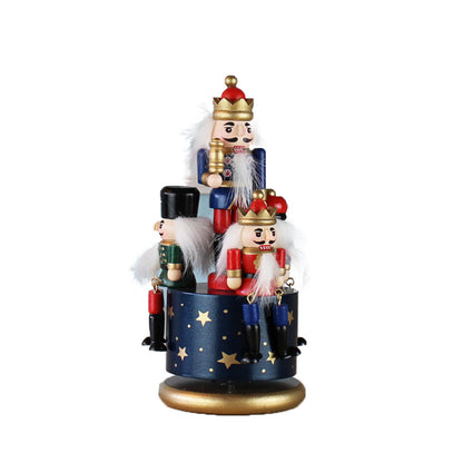 Music Bell Nutcracker Puppet House dealsniper-net Blue