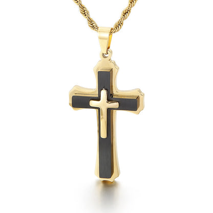 European And American Classic Creative Cross Pendant Necklace Jewelry dealsniper-net