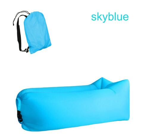 Outdoor Air Sofa Fast Inflatable Laybag Hangout Lounger Beach Air Bed