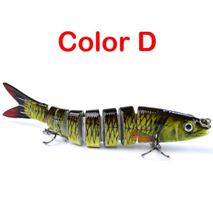 Pike Fishing Lures Artificial Multi Jointed Sections Hard Bait