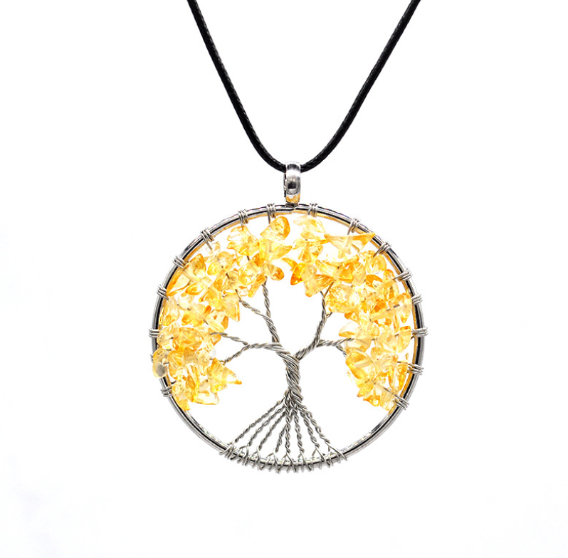 Kabala Life Tree necklace Jewelry dealsniper-net Yellow Rope