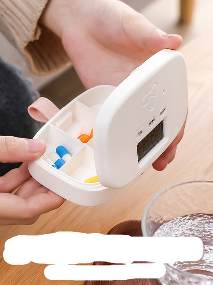 Smart Medicine Cabinet Storage Box with Alarm Clock House DealSniper.net