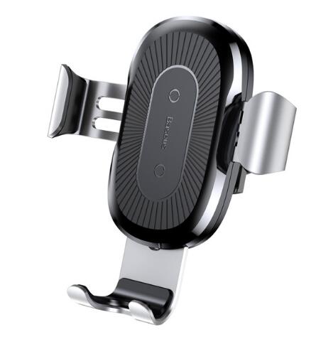 Gravity Bracket Wireless Charging Car Two-in-one Charger Gadgets Gym From House silver