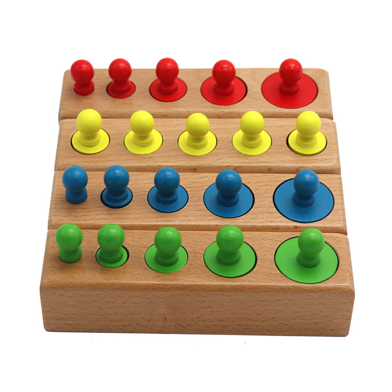 Montessori kindergarten early education toy building blocks Kids DealSniper.net Color