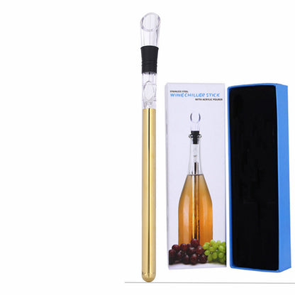 Wine Bottle Cooler Stick Stainless Steel Wine Chilling House dealsniper-net Gold Box packaging