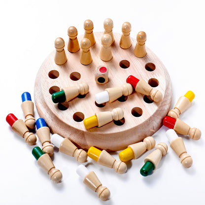 Children's Wooden Educational Toys Memory Chess Kid Kids DealSniper.net