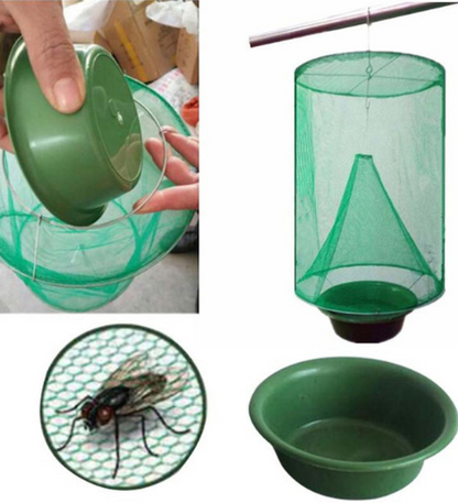 Farm park community hand-suspended room outdoor green fly trap cage fly cage