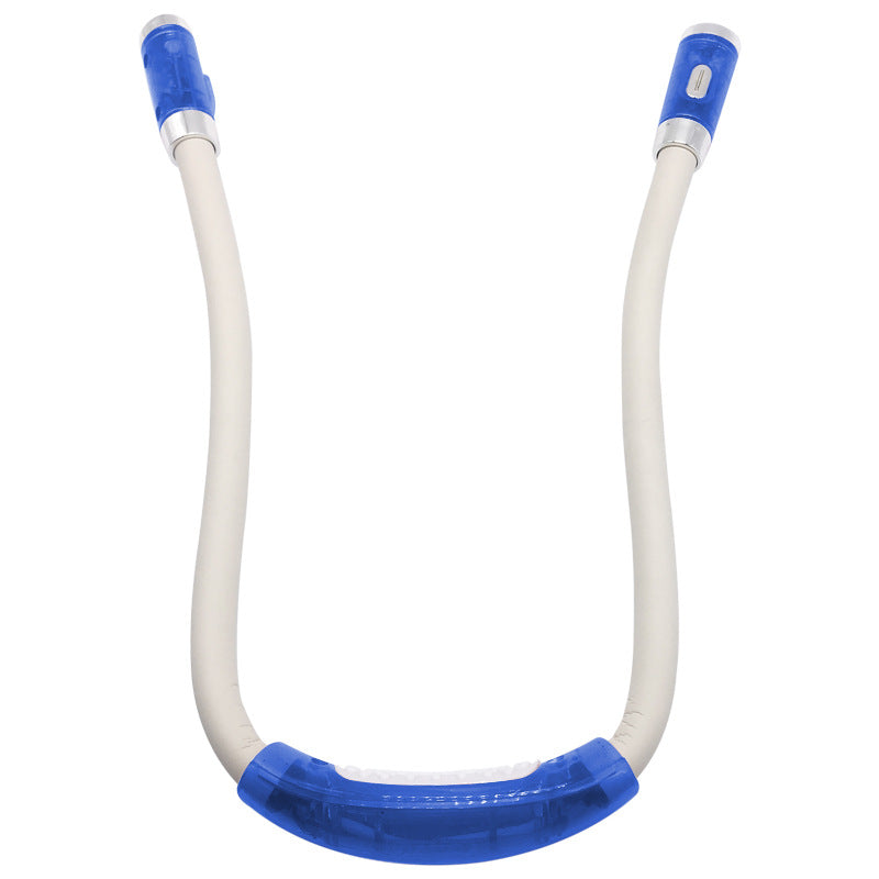 Flexible Neck Hug Book Light With LED Reading Lamp Gadgets dealsniper-net Blue white tube